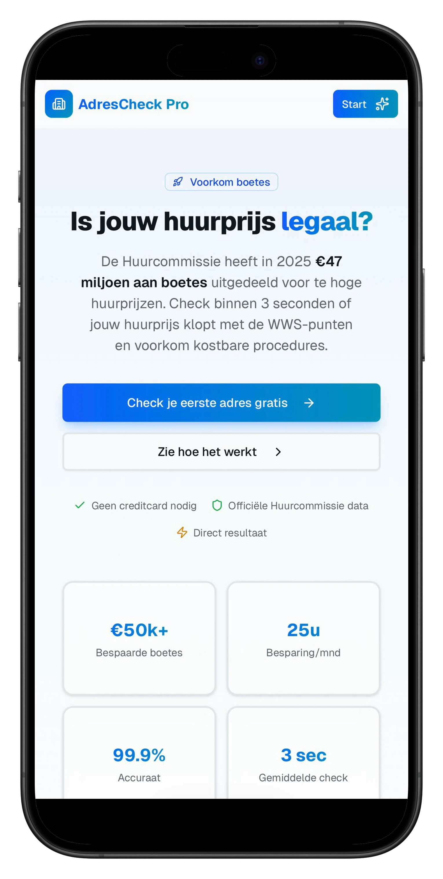AdresCheck Pro mockup